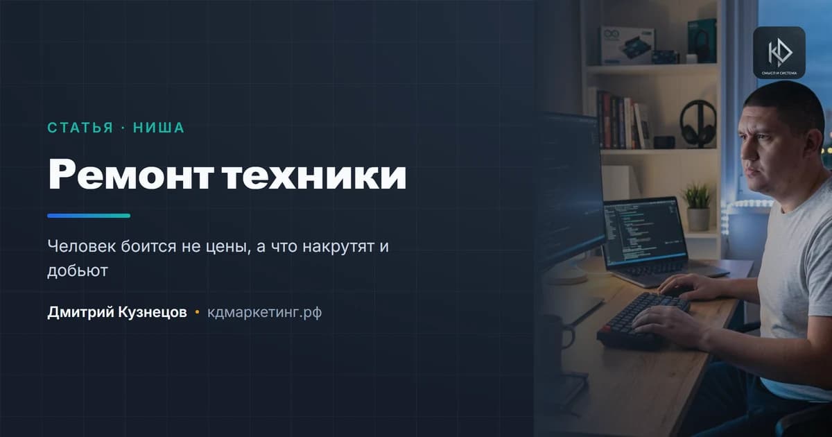 Продвижение сервиса по ремонту техники: срочно, страшно и недоверчиво