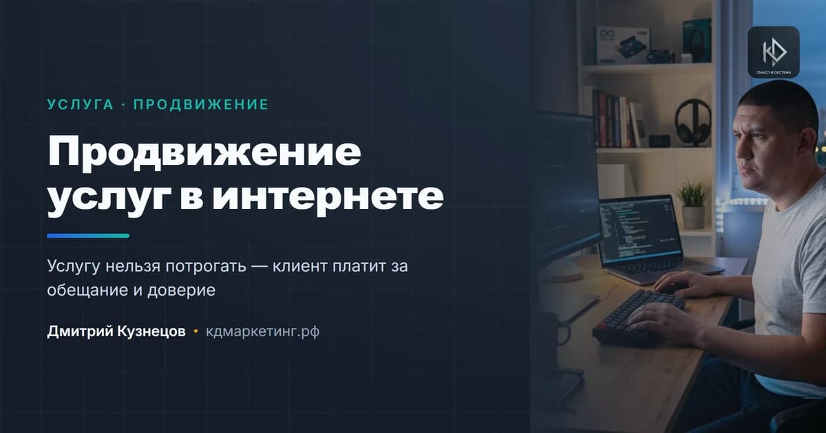 Дмитрий Кузнецов, смысловой маркетолог — ведение и продвижение на Авито